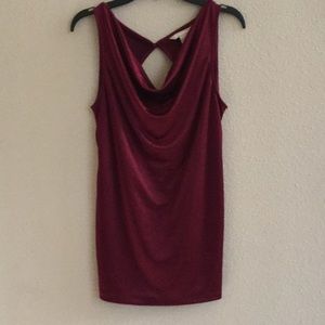 🍷Banana Republic Wine Silky Top